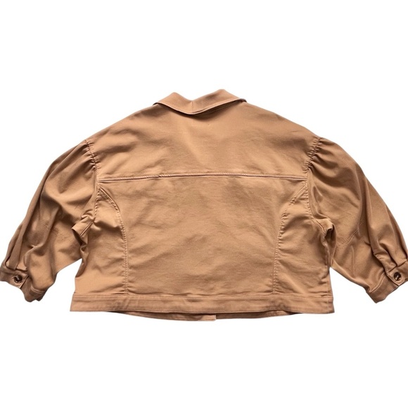 Lane Bryant Tan Puff Sleeve Jacket Size 24 - Picture 6 of 8